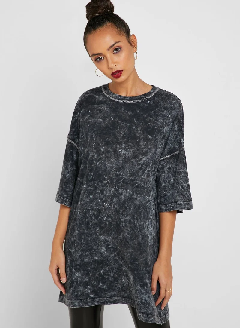 TOPSHOP Acid Wash Oversized T-Shirt