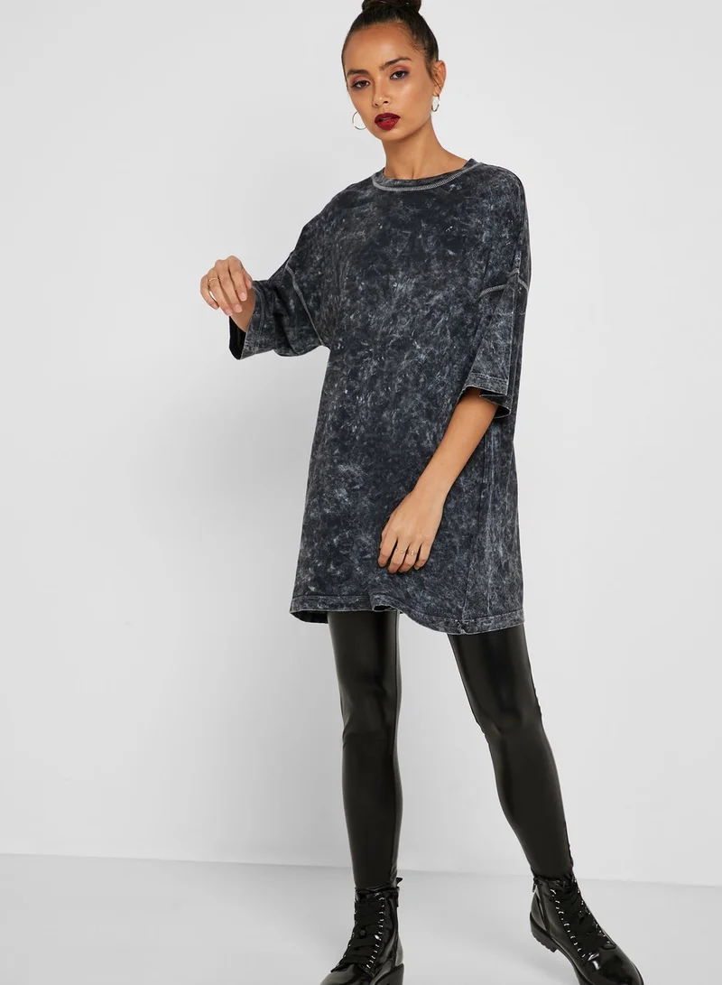 TOPSHOP Acid Wash Oversized T-Shirt