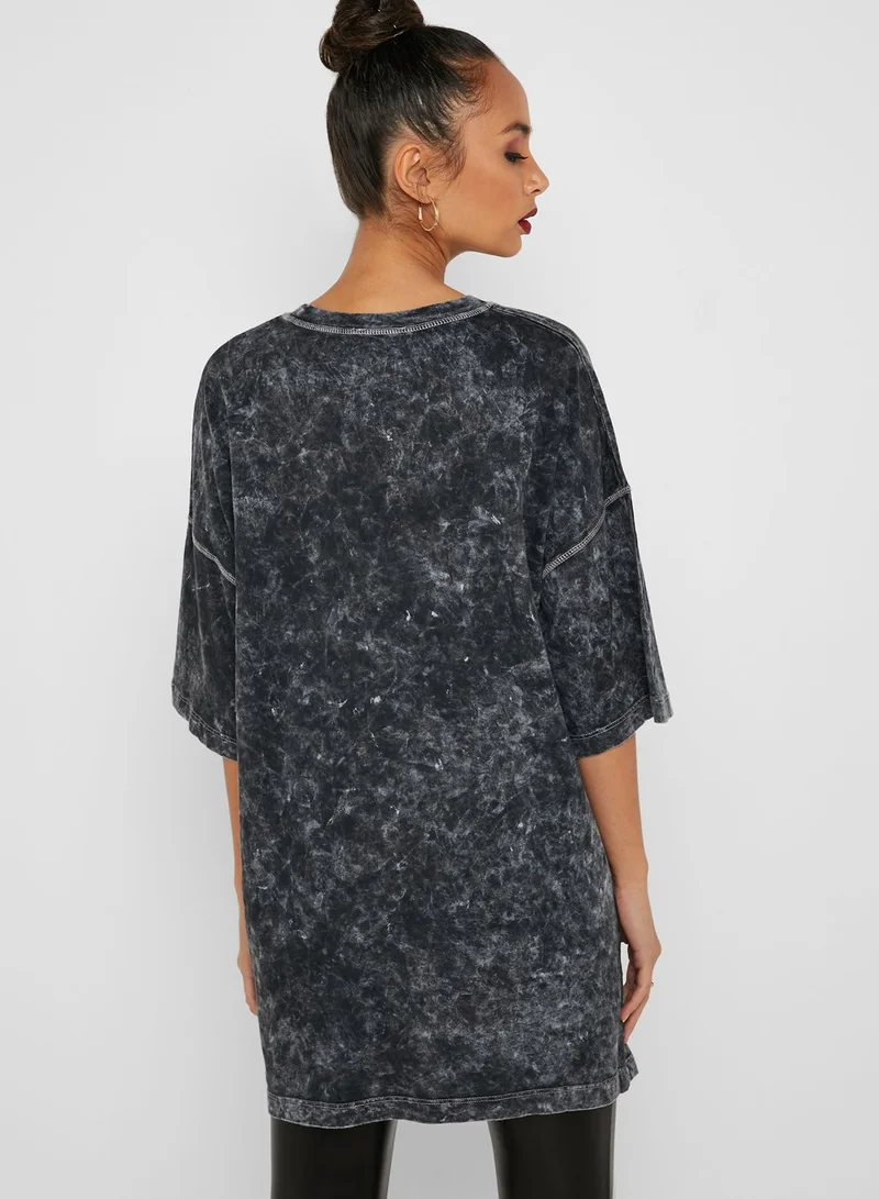 TOPSHOP Acid Wash Oversized T-Shirt