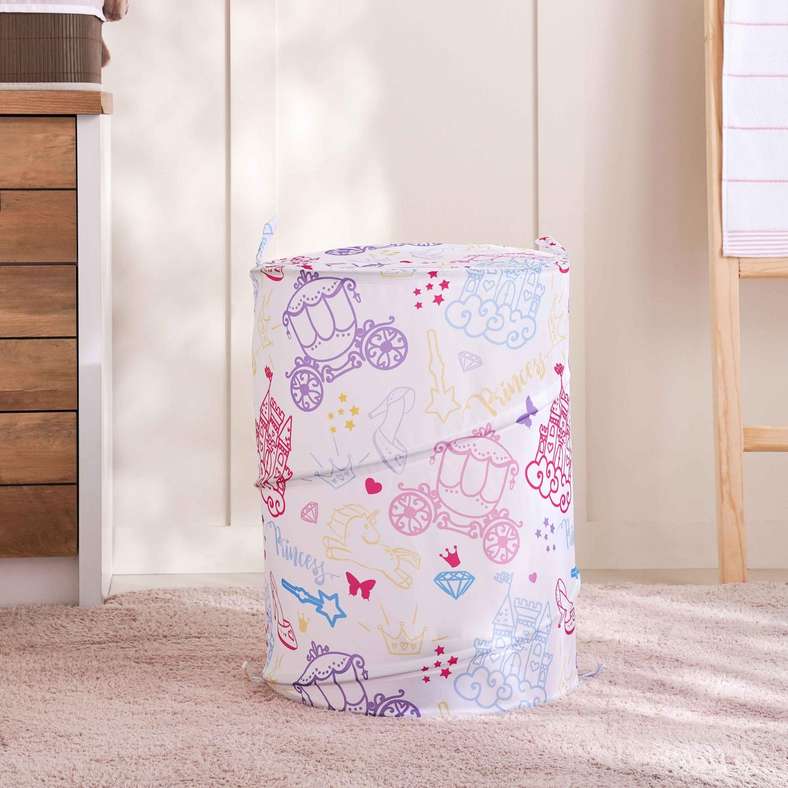 Pan Home Little Princess Laundry Hamper 38x50cm-Pink