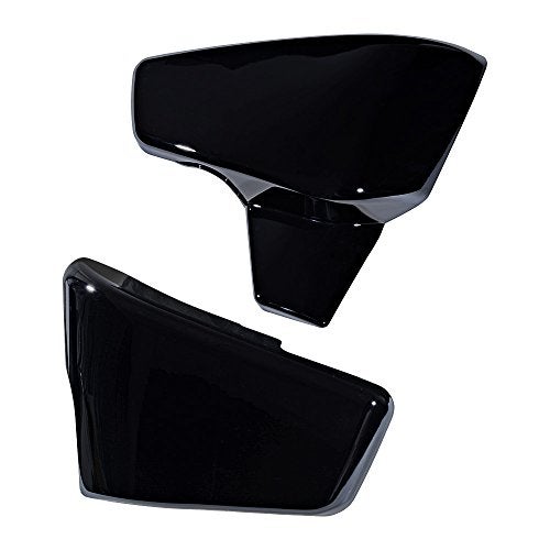 Astra Depot Left Right Glossy Black Battery Cover Compatible with 1999-2007 Honda Shadow VLX 600 VT600C VT600CD Deluxe - Image 1
