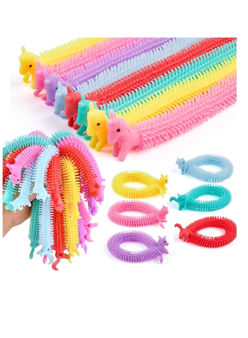 مجموعة دودة مطاطية قابلة للتمدد 20 قطعة مقاس 19.5 × 1.5 سم - متعدد الالوان