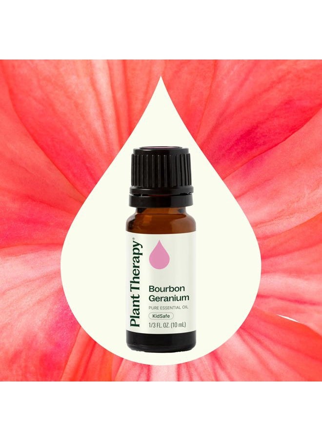 Plant Therapy Geranium Bourbon Essential Oil 100% Pure, Undiluted, Natural Aromatherapy, Therapeutic Grade 10 mL (1/3 oz)  - Image 3