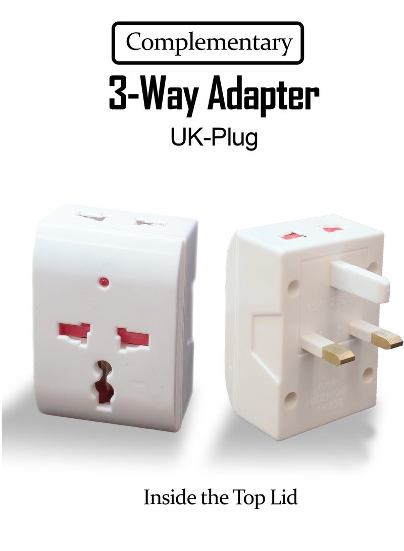 JIHAM Multipurpose Electric Coffee Bean Grinder, Premium Stainless Steel Mill Grinding Tool For Seeds, Spice, Herbs, Nuts, Transparent Lid With 85G Capacity - Image 2