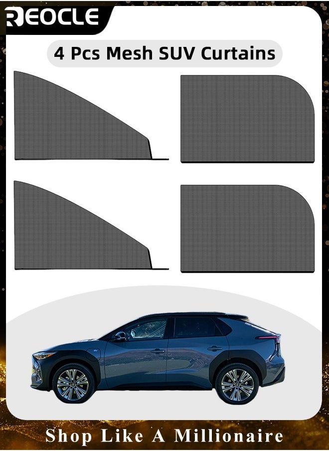 REOCLE Universal Car Window Shades 4 Packs Side Window Shade Breathable Mesh Baby Car Rear Window Sunshades for Car Night Camping & Privacy Shade  - Image 1
