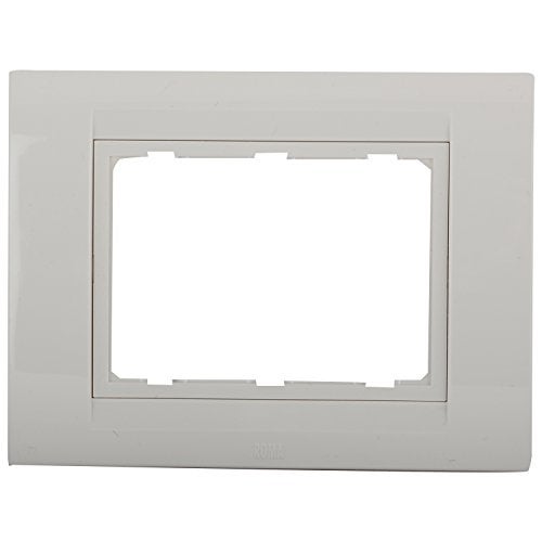 ANCHOR Polycarbonate Roma 3 Module Tresa Plate (Standard Size, White) - Image 1