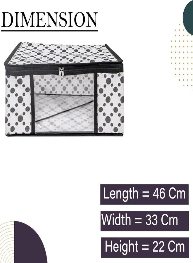 Shaping Fabric Saree Cover Set of 01 Non-Woven Fabric Clothes Organiser for Wardrobe with Transparent Window & Double Zip Clothes Storage Bag, Garment Cover SF_XL_SC_CC_XPID1598426731598973 - Image 4