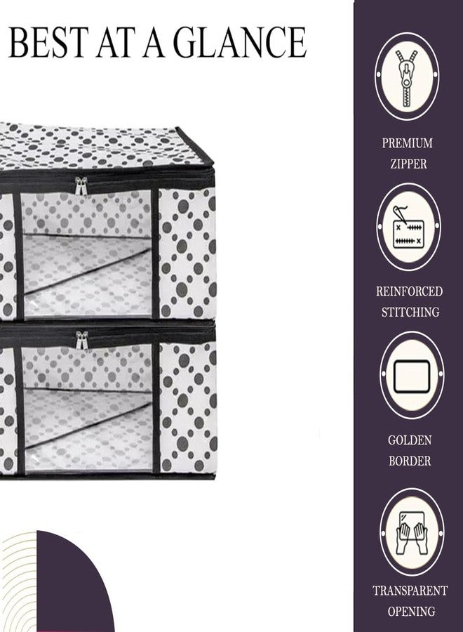 Shaping Fabric Saree Cover Set of 01 Non-Woven Fabric Clothes Organiser for Wardrobe with Transparent Window & Double Zip Clothes Storage Bag, Garment Cover SF_XL_SC_CC_XPID1598426731598973 - Image 3
