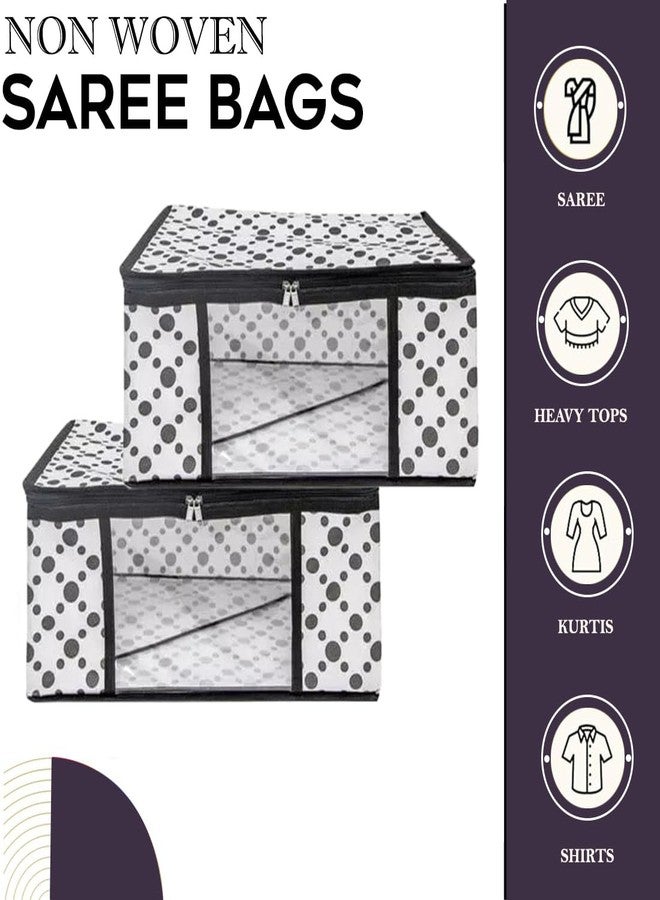 Shaping Fabric Saree Cover Set of 01 Non-Woven Fabric Clothes Organiser for Wardrobe with Transparent Window & Double Zip Clothes Storage Bag, Garment Cover SF_XL_SC_CC_XPID1598426731598973 - Image 5