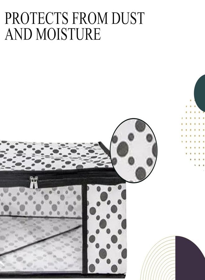 Shaping Fabric Saree Cover Set of 01 Non-Woven Fabric Clothes Organiser for Wardrobe with Transparent Window & Double Zip Clothes Storage Bag, Garment Cover SF_XL_SC_CC_XPID1598426731598973 - Image 2