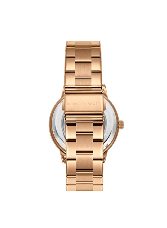KENNETH SCOTT Stainless Steel Automatic  Watch K24324-DBDD - 43.5 mm - Image 3