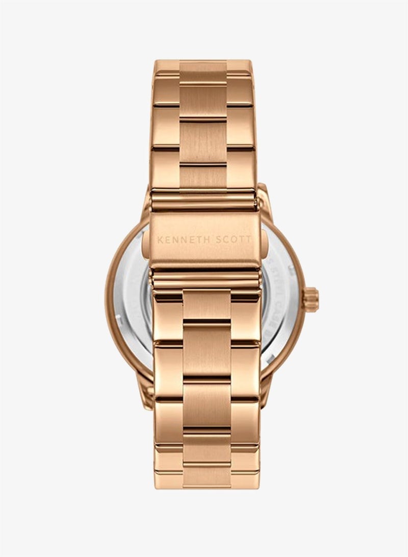 KENNETH SCOTT Stainless Steel Automatic  Watch K24324-DBDD - 43.5 mm - Image 3
