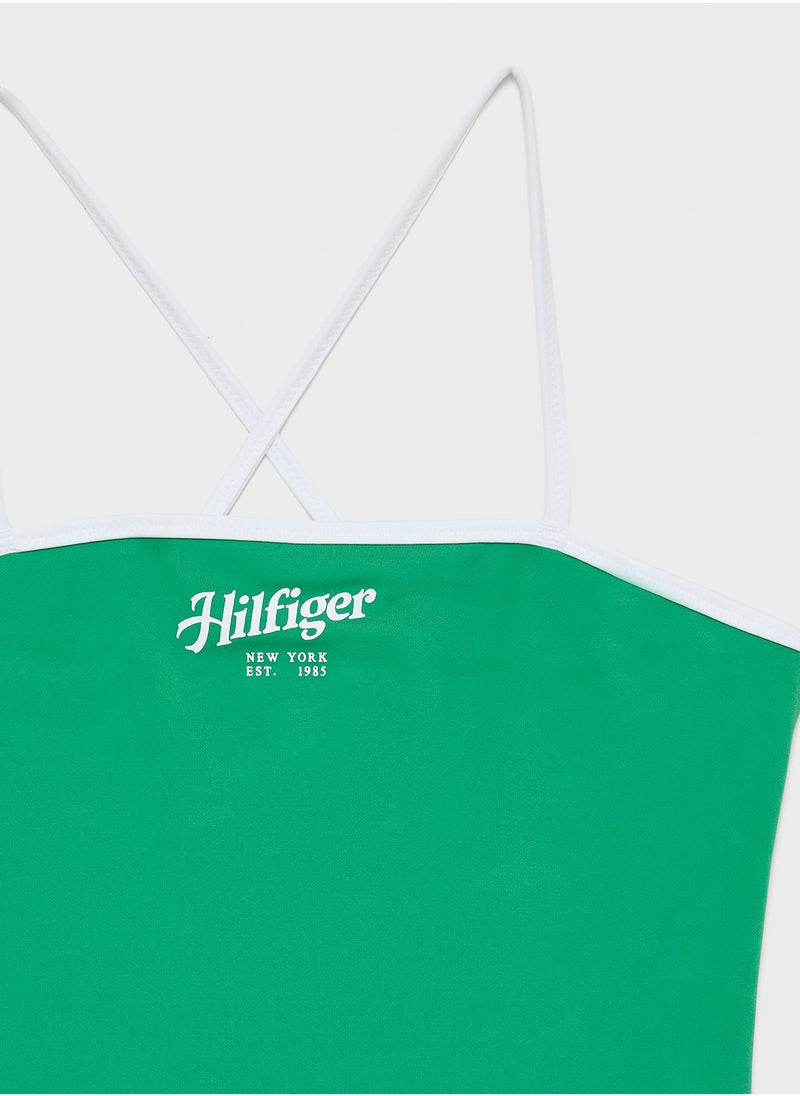 TOMMY HILFIGER Kids Logo Swimsuit  - Image 3
