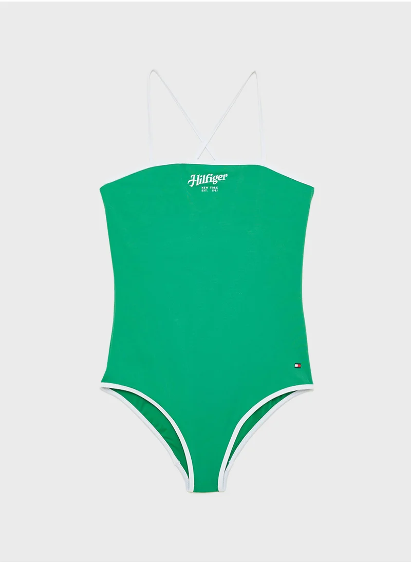 TOMMY HILFIGER Kids Logo Swimsuit