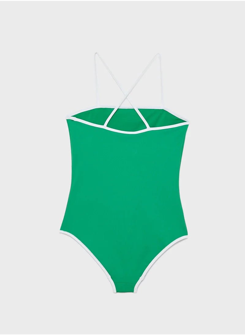 تومي هيلفيغر Kids Logo Swimsuit