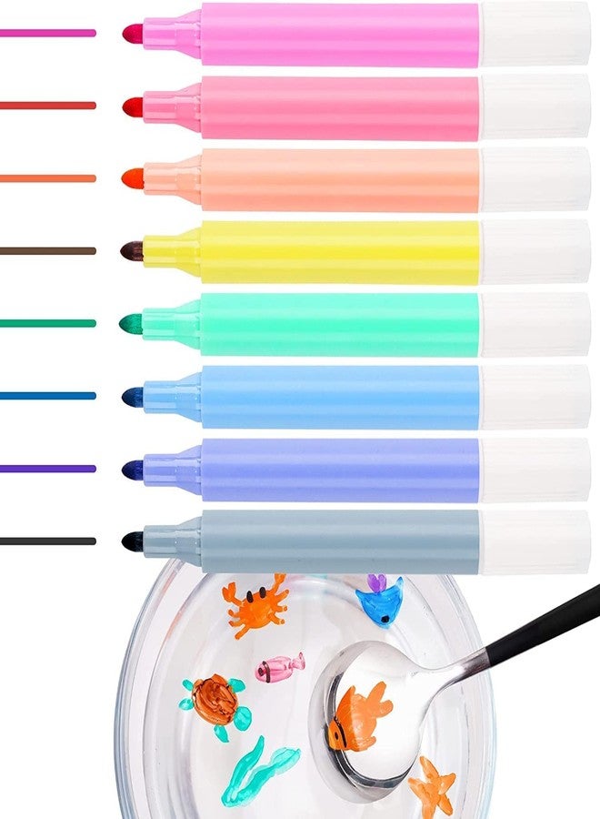 Trade Globe 8 Colors Magic Doodle Water Painting Erasable Markers Floating Ink Pen Set|Magical Water Painting Pens Whiteboard Marker For Kids-Floating Pen|Medium - Image 1