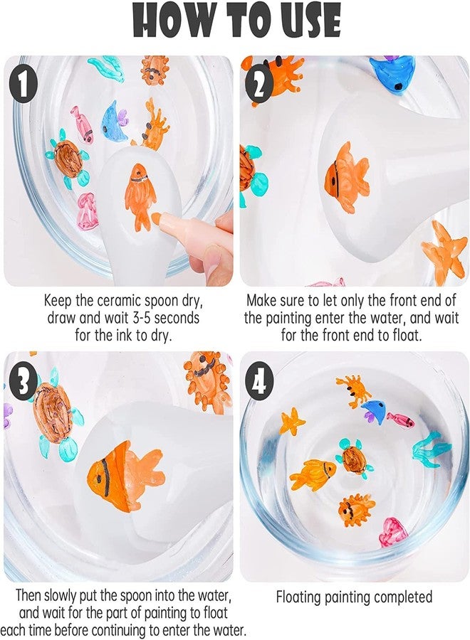 Trade Globe 8 Colors Magic Doodle Water Painting Erasable Markers Floating Ink Pen Set|Magical Water Painting Pens Whiteboard Marker For Kids-Floating Pen|Medium - Image 3