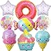 KHC-KHF 9PCS IceCreamBalloons Donut Balloon Candy Star Sprinkle Video Game Balloon Birthday Decorations for Boys Girls Party Supply - Image 2