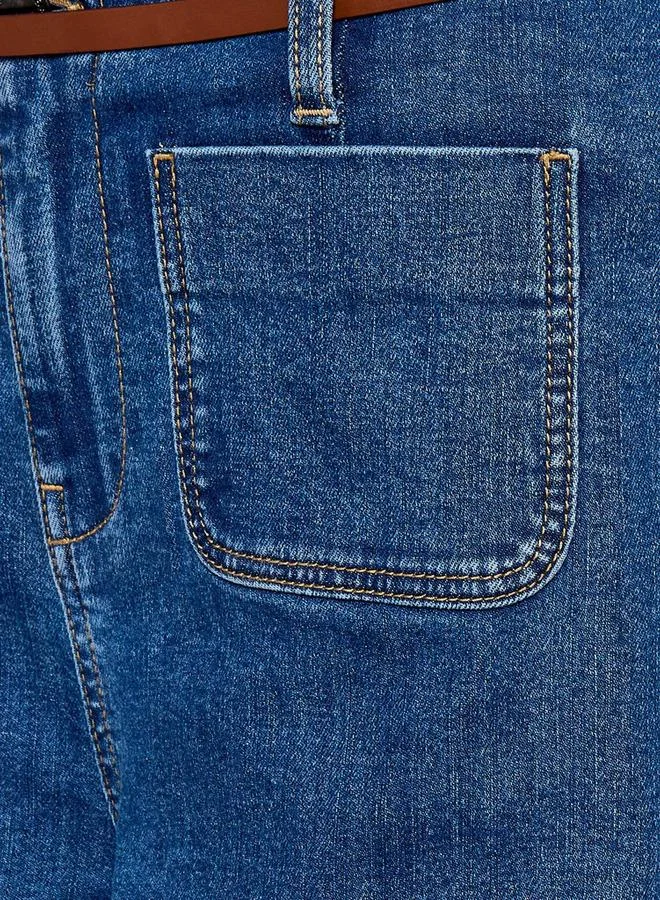 Splash FAV Jeans with Patch Pockets Cotton