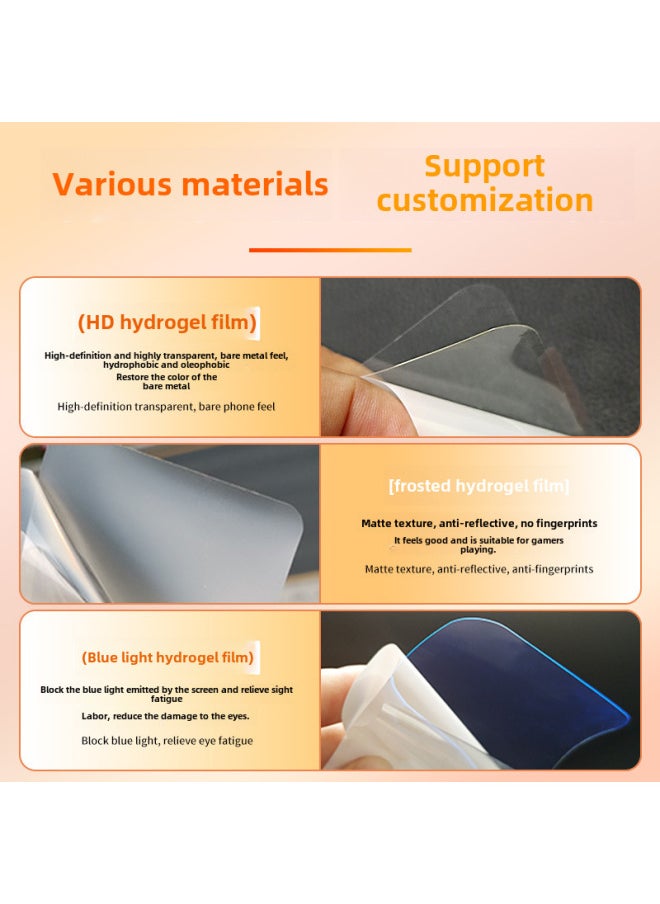 Generic - Applicable To Apple 15plus HD Mobile Phone Front And Rear Film Artifact Version 14/13promax Full Screen Tpu Gel Film-Color:1 Frosted Hydrogel Film Front Film* Artifact Model-Size:Apple 6plus/6S Plus (bare Film) - Image 1