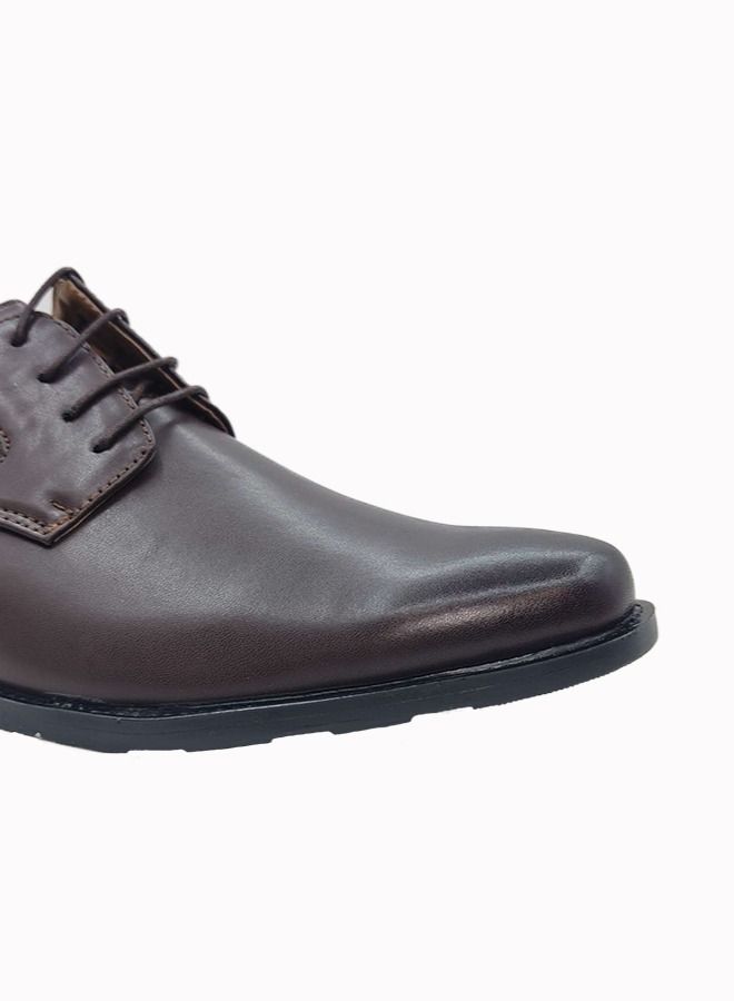 Comfortable Lace-Up Formal Shoes Brown  - Image 2