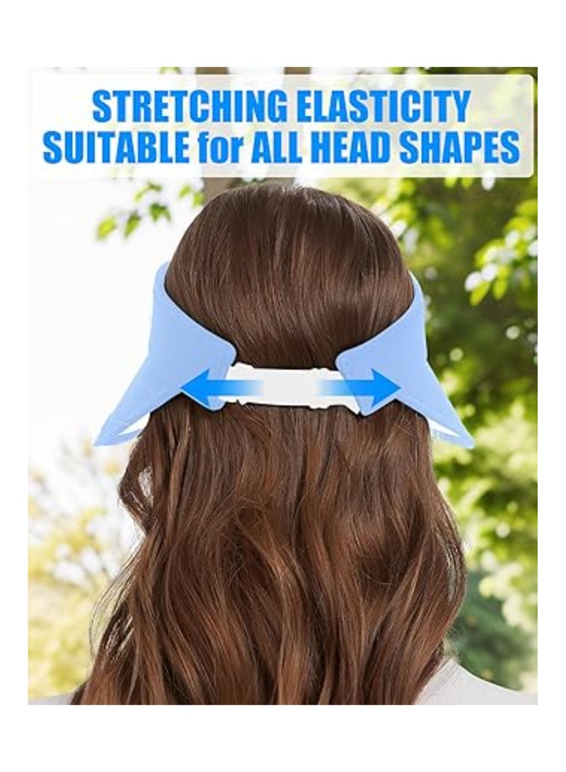 SOLARAE Solar Fan Hat, Sun Visor Hats with Fan, Men and Women Solar Powered Fan Hat, 5 Levels of Fan Speed, 5-10 H Work, Solar and Fan Hat for Fishing, Portable Fan Hat Adjustable Visor for Women Travel - Image 4