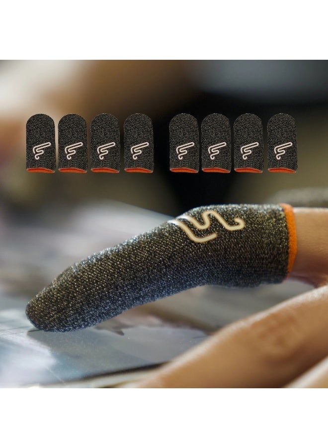 8 Premium Gaming Finger Sleeves – Anti-Sweat and Ultra-Smooth for PUBG Mobile & iPad Gamers  Level up your gameplay with this elite set of 8 premium finger sleeves — designed for serious mobile and tablet gamers. - Image 2