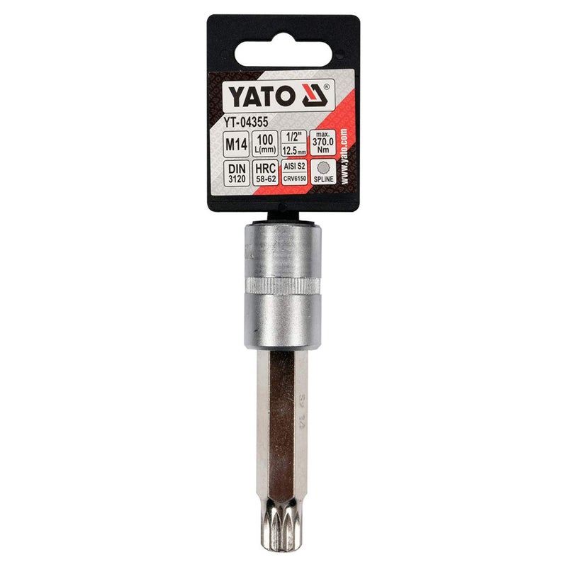 Yato YT04355 Socket Bit Hand ToolsSocket BitHexagonal SocketWrench SocketIndustrial ToolsProfessional Toolsmechanical ToolsAutomobile Tools - Image 2