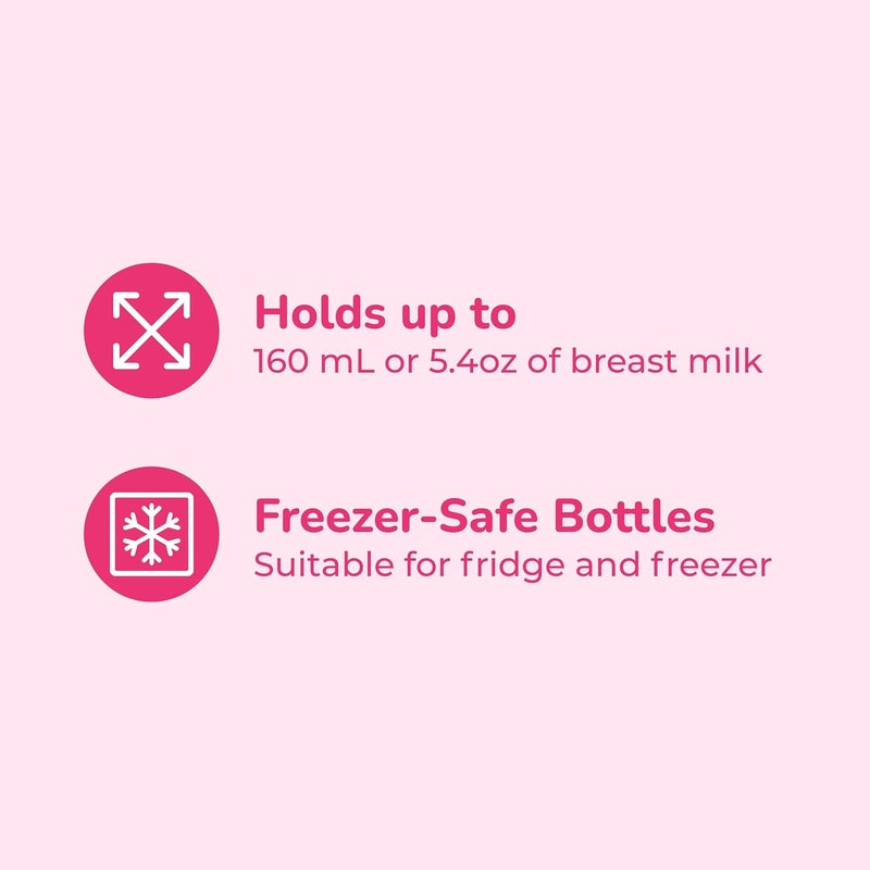 Spectra  Wide Neck Baby Bottles  Compatible with Spectra Breast Milk Pump Flanges Pack of 2 - Image 4