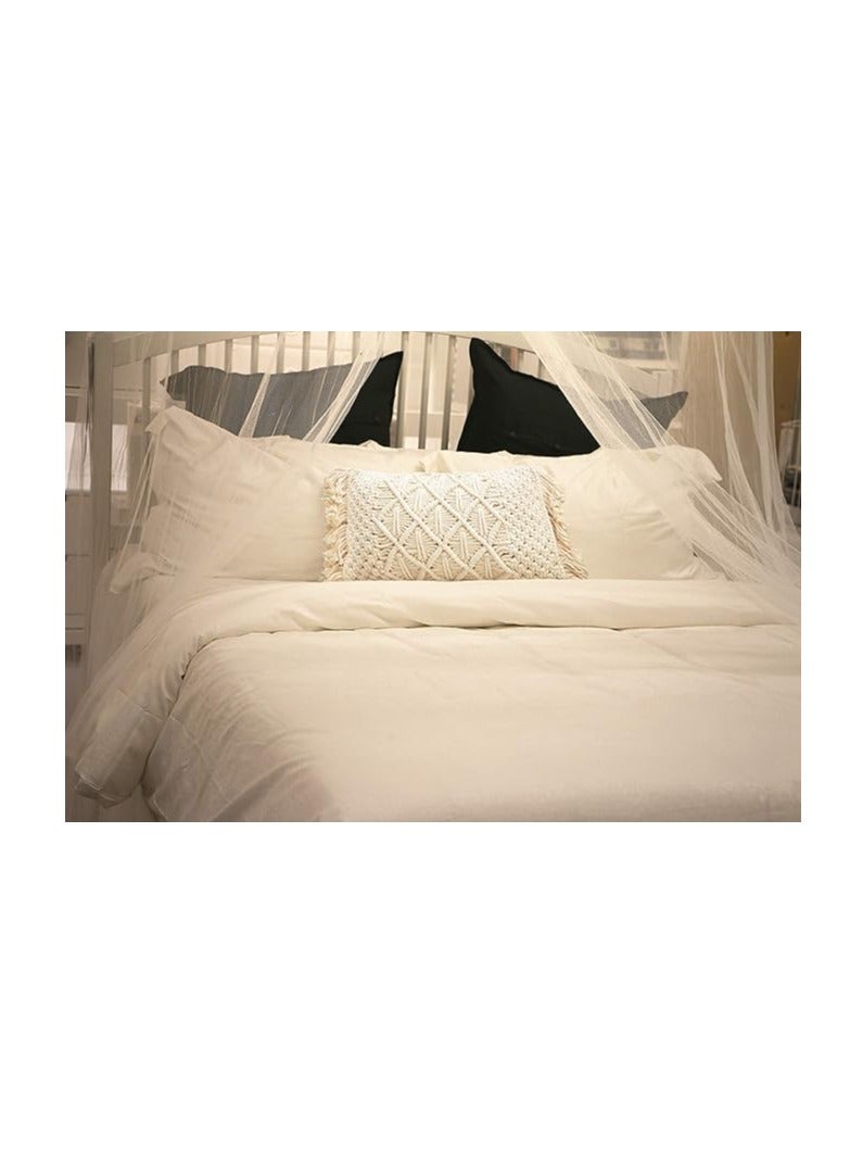 انتيكيانو أغطية مكرمية بوهو للخداديات الديكورية، مجموعة من 2 كيس خدادية  30 × 50 سم - Image 2