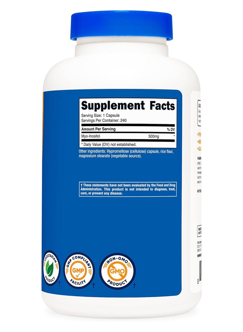 كبسولات اينوسيتول 500 ملجم 240 كبسولة - Image 4