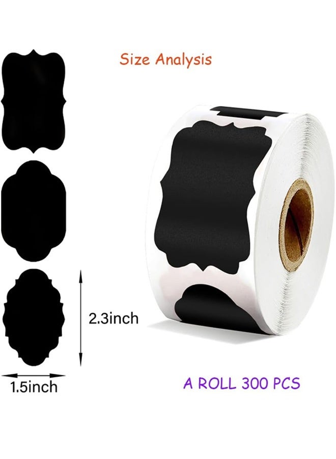 ملصقات السبورة، ملصقات أقلام الطباشير القابلة للإزالة، ملصقات مخزن المطبخ القابلة لإعادة الاستخدام، 300 قطعة لتخزين الحاويات والبرطمانات وتنظيم اللوازم المدرسية - Image 2