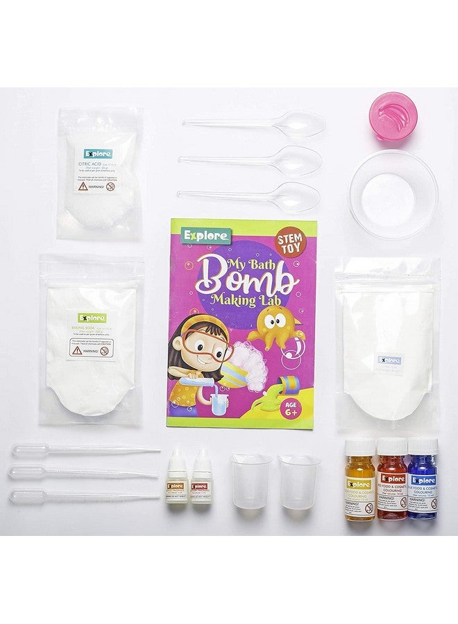Purvi Explore | STEM Learner | My Bath Bomb Making Lab (Learning & Educational DIY Activity Toy Kit, for Ages 6+ of Boys and Girls) - Image 4