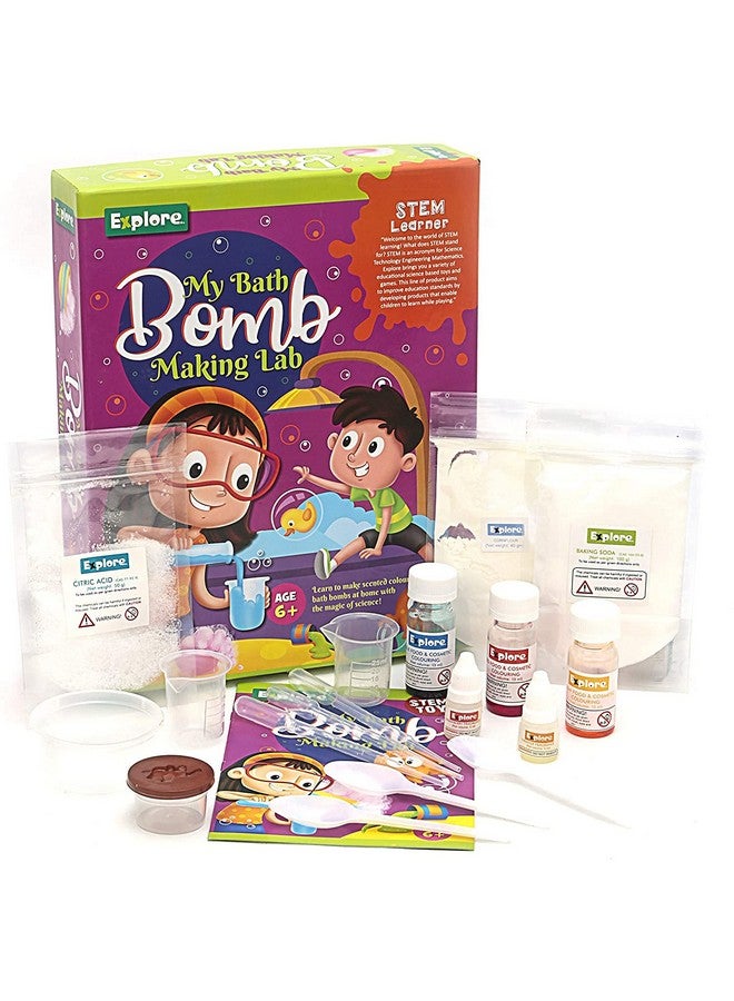 Purvi Explore | STEM Learner | My Bath Bomb Making Lab (Learning & Educational DIY Activity Toy Kit, for Ages 6+ of Boys and Girls) - Image 1