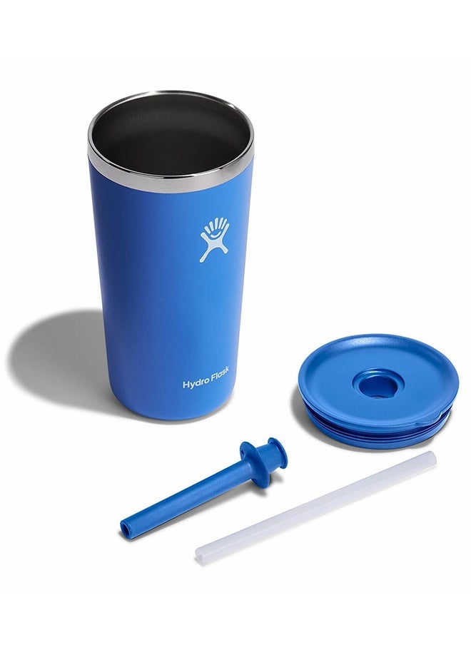 Hydro Flask 16 oz All Around Tumbler with Straw Lid and stainless steel double-wall vacuum insulation  Tumbler BPA-Free  - Image 3