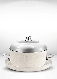 Cady One Grey granite inverted saucepan with tray and lid 