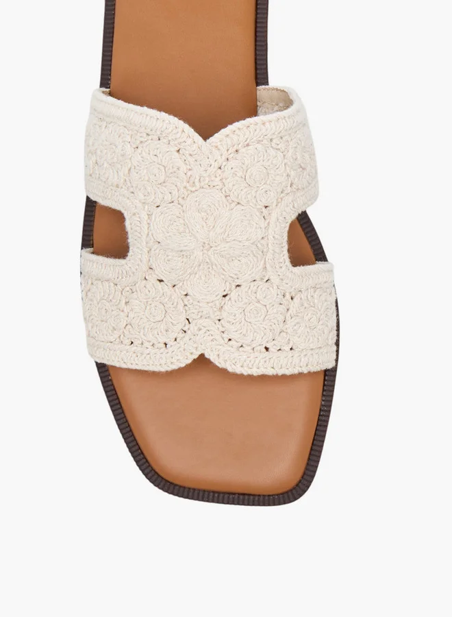 سيليست Women's Embroidered Slip-On Sandals