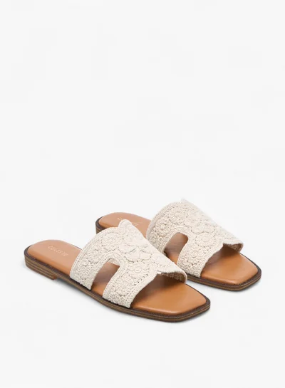 سيليست Women's Embroidered Slip-On Sandals