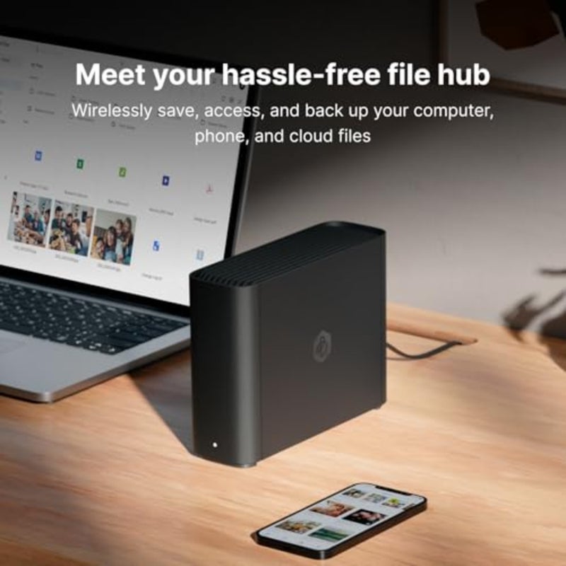 BeeStation 4TB Personal Cloud Storage Device for home office users, ABS plastic body, fast file sync and backup, black, silent operation - Image 2