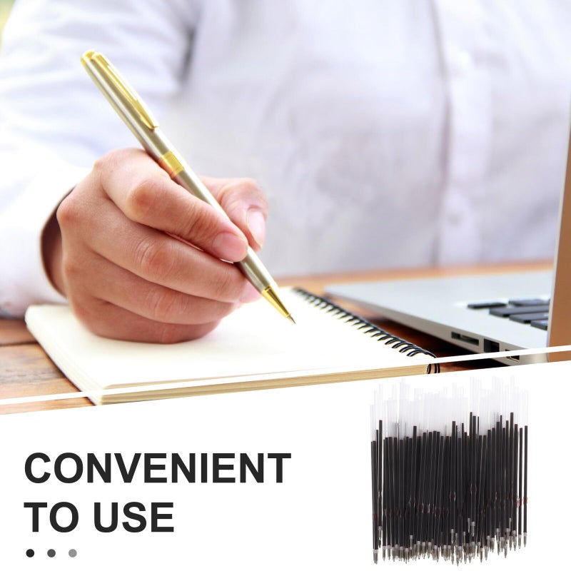 200 Pcs Black And Red Ink Ballpoint Pen Refills 0.7mm Retractable Press Type For Office School - Image 4