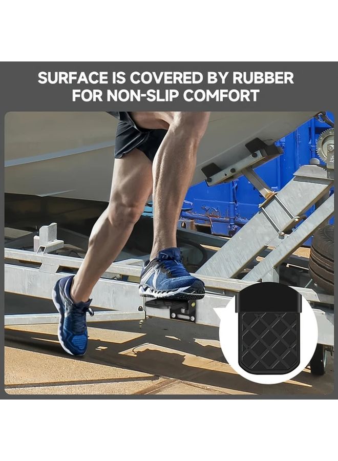 2pcs Collapsible Truck Steps Anti Slip Bumper Ladders For Pickup Trucks RVs Trailers - Image 4