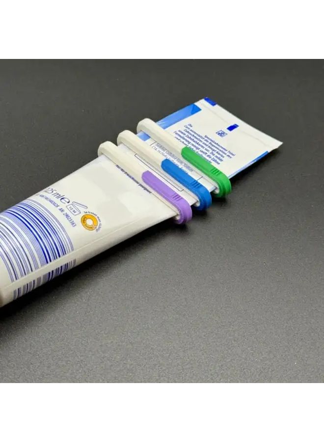 3pcs Random Color Toothpaste Squeezers with Removable Lids Easy Use for Travel Home Office - Image 2