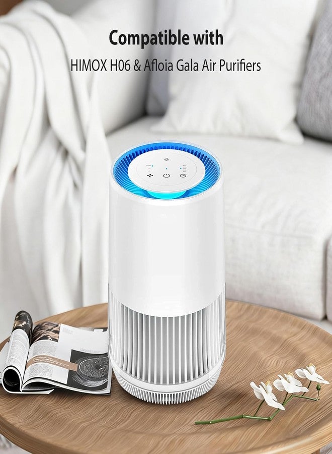 FMDZFL 2 Pack True HEPA Replacement Filter for HIMOX H06 & Afloia Gala Air Purifiers, 3-Stage Filtration with Activated Carbon - Image 3