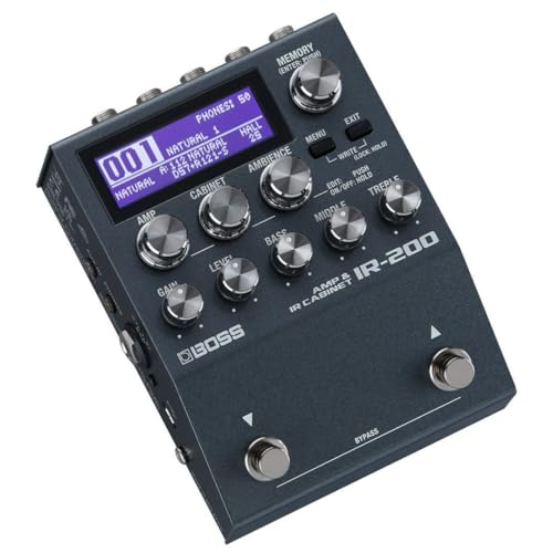 BOSS IR200 AMP IR CABINET PEDAL Pedalbased Amp Simulator and Impulse Response Loader with Premium Sound and Features Exceptional Audio Quality Premium Amps Deep Sound Shaping 128 Memories - Image 1