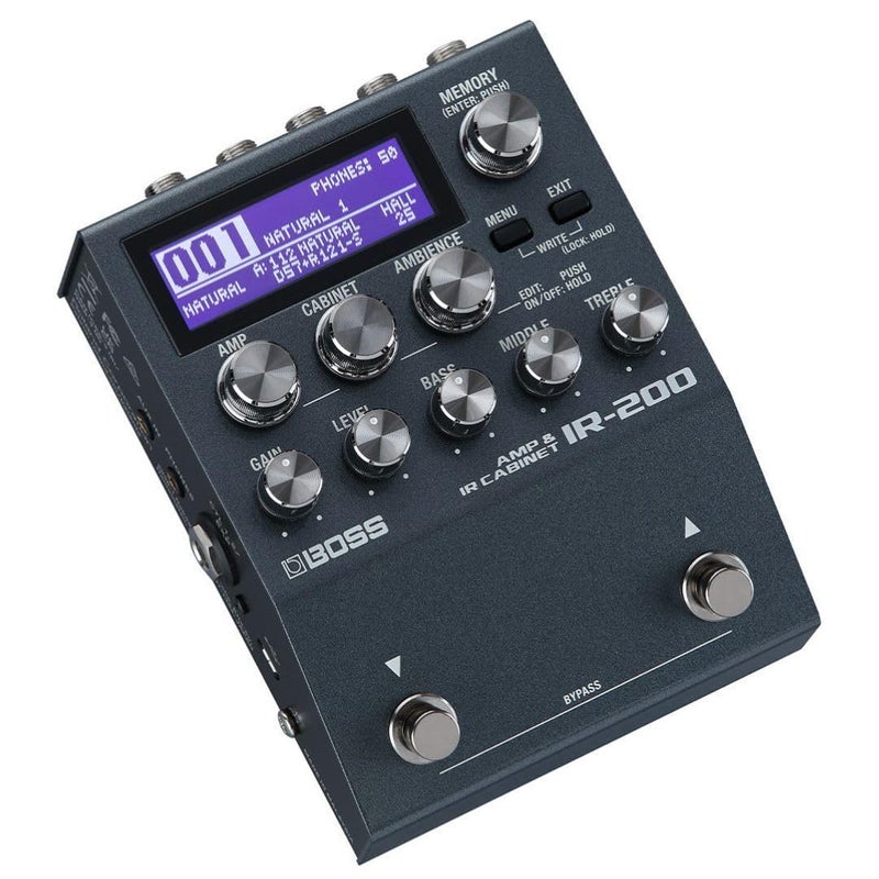 BOSS IR200 AMP IR CABINET PEDAL Pedalbased Amp Simulator and Impulse Response Loader with Premium Sound and Features Exceptional Audio Quality Premium Amps Deep Sound Shaping 128 Memories - Image 2
