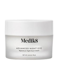 Medik8 Advanced Night Eye Hydrating Eye Cream For Refreshing Overnight Skin Regeneration Multi Peptide Complex And Caffeine Smoothing Renewing Moisture For Wrinkles And Dark Circles 0.5 Oz  - Image 1