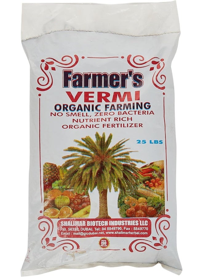Farmer's 100% Vermi Compost - 25 Lb - Image 1