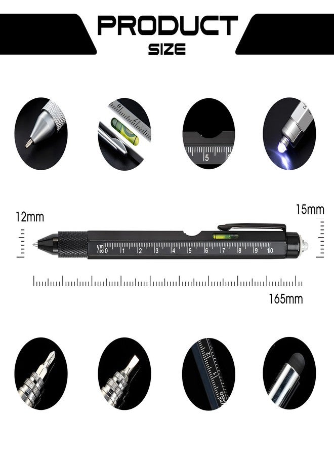 KUSONKEY Christmas Gifts Stocking Stuffers for Men,Multitool Pen 9 in 1 Innovative Gift for Men,with LED Light,Ruler, Stylus,Bubble Level,Screwdrivers,Unique Gifts Gadgets for Him,Boyfriend,Husband - Image 2