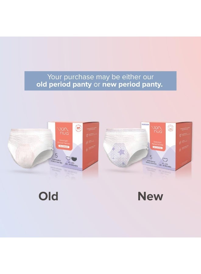 نوا سراويل نوا 360° كومفورت للدورة الشهرية (مقاس XL-XXL) | عبوة من 5 قطع | فائقة الامتصاص | لا تسبب أي تهيج | راحة مضاعفة 4 مرات | مناسبة للتدفق الغزير | لا تسبب طفحًا جلديًا | مانعة للتسرب | بدون خياطة | خالية من السموم 100%، تم اختبارها من قبل أطباء الجلدية - Image 2