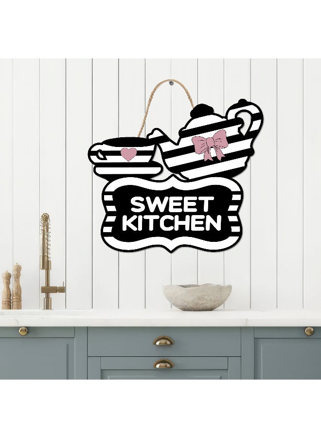 Unique Kitchen Wall Hanging In The Shape Of A Teapot With Sweet Kitchen Word, Large Printed 3D Wall Model (Size 46x30 Cm), High-Quality Printed Decorative Artwork. Kitchen Decorations, Wall Murals, Modern Decor, 3D Miniature Model, Wall Décor, And Wall Art Panels. - Image 5